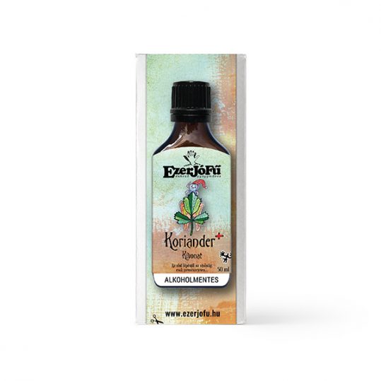 EzerJóFű -Koriander+ alkoholmentes kivonat (50ml)
