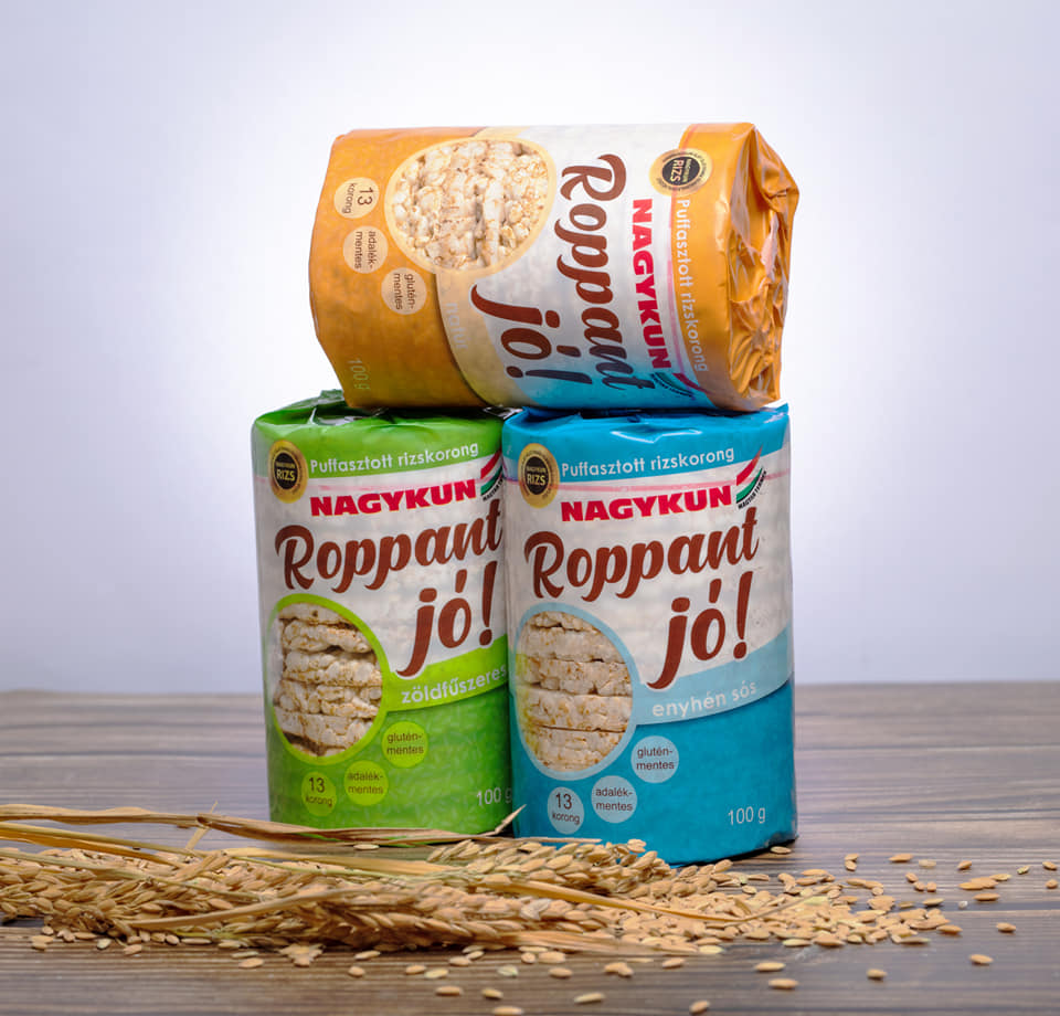 Nagykun Roppant jó! puff. rizskorong -zöldfüszeres -100g