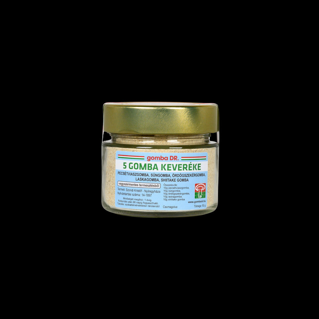 Öt gomba keveréke -50g