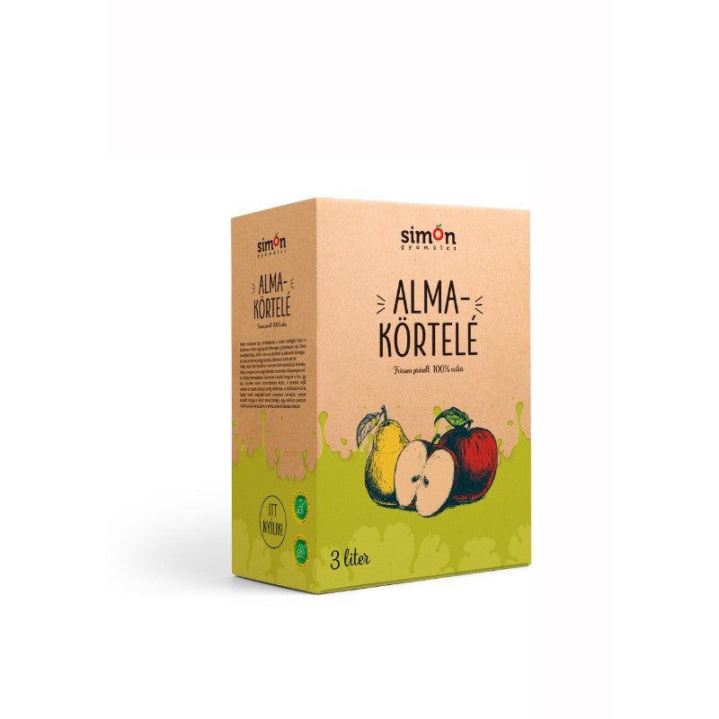 Simon -100% Alma - KörteLé -3 liter (dobozban)